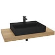 NATUREL - Ensemble de salle de bain Hansgrohe avec Dolce 100x8x50 cm chêne halifax KSETDO16 - vignette