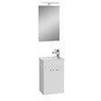 VITRA - Mia ensemble meuble 39x61x28 cm avec miroir, lavabo et éclairage LED, Blanc brillant (MIASET40B) - vignette