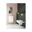 VITRA - Mia ensemble meuble 39x61x28 cm avec miroir, lavabo et éclairage LED, Blanc brillant (MIASET40B) - vignette