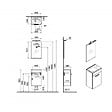 VITRA - Mia ensemble meuble 39x61x28 cm avec miroir, lavabo et éclairage LED, Blanc brillant (MIASET40B) - vignette
