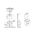 VITRA - Vitra  Lot de 4 Meubles Mia   59x61x39,5 cm avec miroir, lavabo et éclairage LED, Cordoba (MIASET60C-GVP04) - vignette