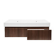 SWISS AQUA TECHNOLOGIES - Swiss Aqua Technologies Meuble de salle de bain avec lavabo SAT Evolution 118x30x44,8 cm noyer mat (SATEVO120NAU2) - vignette