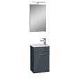 VITRA - Mia ensemble meuble 39x61x28 cm avec miroir, lavabo et éclairage LED, Anthracite brillant (MIASET40A) - vignette