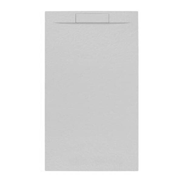 SWISS AQUA TECHNOLOGIES - Swiss Aqua Technologies Fusion Receveur de douche 120x80cm en marbre coulé, Gris perle (SATFU12080GRP) - large