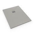 SWISS AQUA TECHNOLOGIES - Swiss Aqua Technologies Alek Receveur de douche rectangulaire 100x90 cm avec siphon, en marbre coulé, Gris (SATALEK10090S) - vignette
