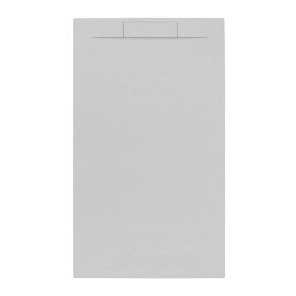 SWISS AQUA TECHNOLOGIES - Swiss Aqua Technologies Fusion Receveur de douche 120x80cm en marbre coulé, Gris perle (SATFU12080GRP) - large