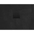 SWISS AQUA TECHNOLOGIES - Swiss Aqua Technologies B-Way Receveur de douche rectangulaire 120x80cm avec siphon, en marbre coulé, Noir (SATALEK12080) - vignette