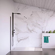 SWISS AQUA TECHNOLOGIES - Swiss Aqua Technologies Fusion Receveur de douche 140x80cm en marbre coulé, Blanc (SATFU14080BL) - vignette