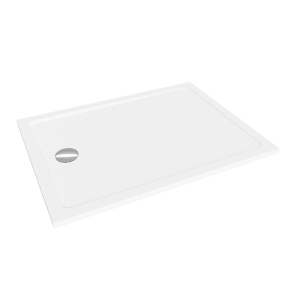 SWISS AQUA TECHNOLOGIES - Swiss Aqua Technologies Project by Siko Receveur de douche rectangulaire 120x90 cm marbre coulé, blanc (SATSVPRO12090) - large