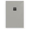 SWISS AQUA TECHNOLOGIES - Swiss Aqua Technologies Alek Receveur de douche rectangulaire 100x80 cm avec siphon, en marbre coulé, Gris (SATALEK10080S) - vignette