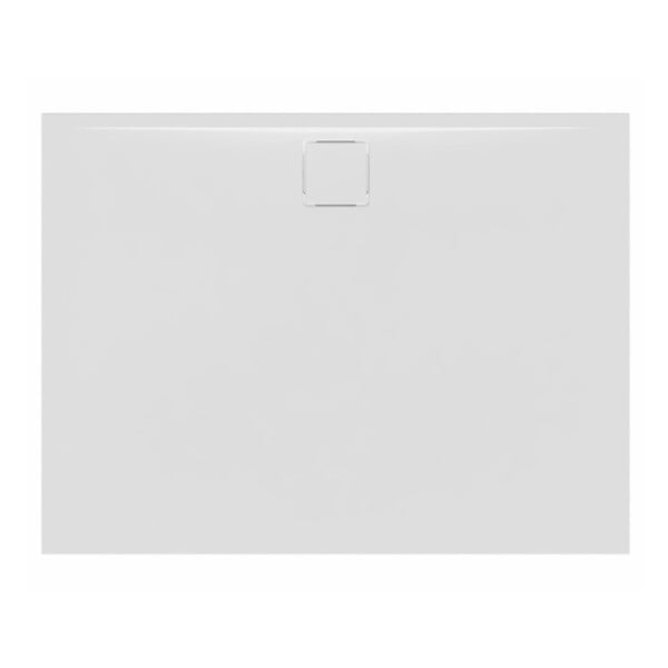 SWISS AQUA TECHNOLOGIES - Swiss Aqua Technologies Vision Receveur de douche 100x80cm + Siphon Eslim90. Marbre coulé, blanc (SATSVVI10080B-S) - large