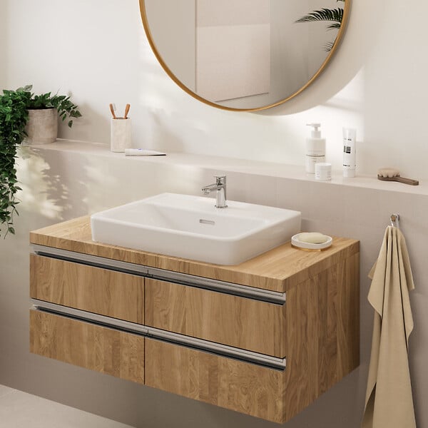 HANSGROHE - Vanne de lavabo Hansgrohe Vernis Blend sans sortie chrome (71583000) - large