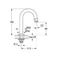 GROHE - Grohe Universal robinet monofluide, inox (G20201DC0) - vignette