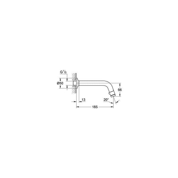 GROHE - UNIVERSAL NEW - Robinet universel montage mural (20203000) - large
