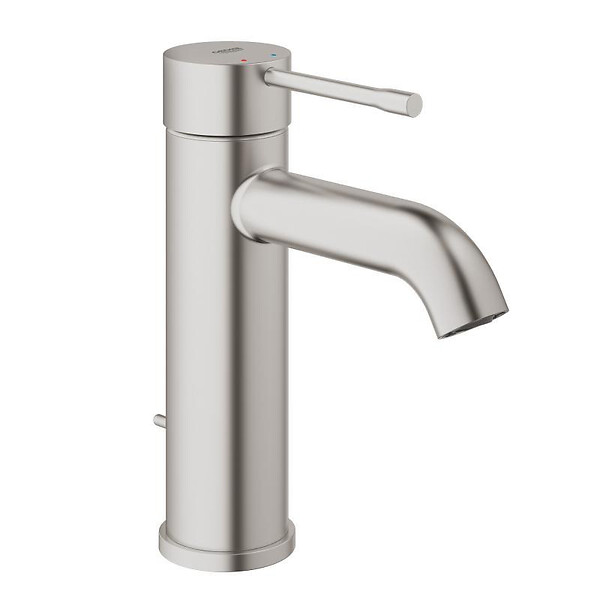 GROHE - ESSENCE NEW - Mitigeur monocommande, 1/2" pour lavabo Taille S SuperSteel (23589DC1) - large