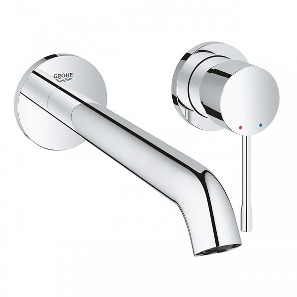 GROHE - Essence - Mitigeur monocommande 2 trous lavabo Taille L chrome (19967001-set) - large