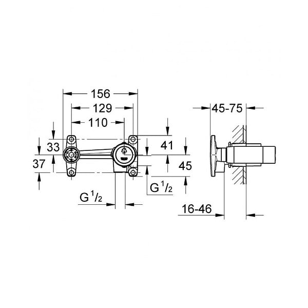 GROHE - Essence - Mitigeur monocommande 2 trous lavabo Taille L chrome (19967001-set) - large
