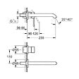 GROHE - Essence - Mitigeur monocommande 2 trous lavabo Taille L chrome (19967001-set) - vignette