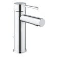 GROHE - Essence Mitigeur monocommande taille S avec tirette et vidage, cartouche en céramique, Chrome (24175001) - vignette