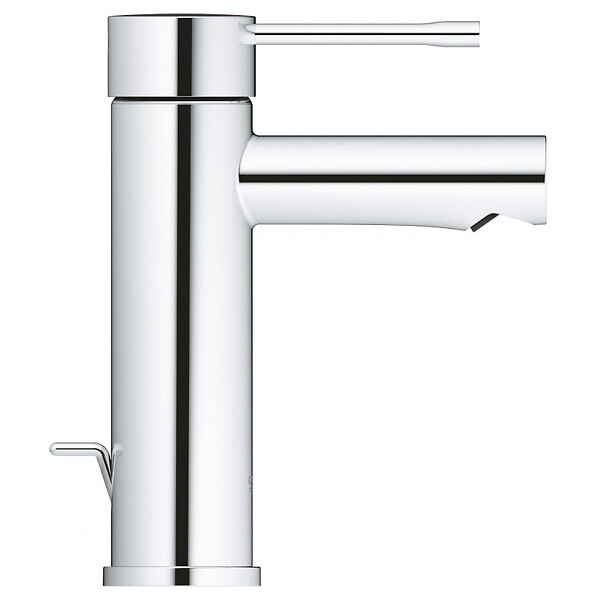 GROHE - Essence Mitigeur monocommande taille S avec tirette et vidage, cartouche en céramique, Chrome (24175001) - large