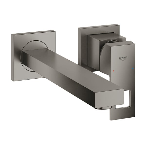 GROHE - Eurocube mitigeur monocommande 2 trous lavabo, taille S, gris (G23447AL0) - large