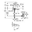 GROHE - BauEdge Mitigeur Monocommande Lavabo Taille S, Chrome (23559001) - vignette