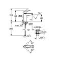 GROHE - Grohe Quickfix Mitigeur Lavabo avec vidage Push-Open, Taille M, Chrome (MM204020004002) - vignette