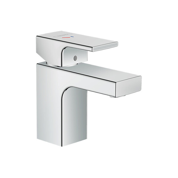 HANSGROHE - Hansgrohe Vernis Shape Mitigeur de lavabo 70, CoolStart ,avec tirette et vidage synthétique, Chrome (71593000) - large