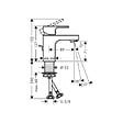 HANSGROHE - Hansgrohe Vernis Shape Mitigeur de lavabo 70, CoolStart ,avec tirette et vidage synthétique, Chrome (71593000) - vignette