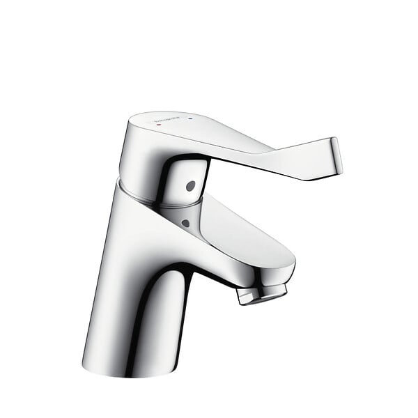 HANSGROHE - Focus Care 70 Mitigeur PMR de lavabo avec poignée extra longue, ComfortZone 70, Chrome (31910000) - large