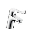 HANSGROHE - Focus Care 70 Mitigeur PMR de lavabo avec poignée extra longue, ComfortZone 70, Chrome (31910000) - vignette