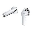GROHE - EUROSMART Mitigeur Monocommande de lavabo, Fixation murale,   2 trous, Chrome(29337003) - vignette