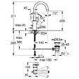 GROHE - Grohe Bauloop mitigeur monocommande Lavabo, taille L, Chrome (23763000) - vignette