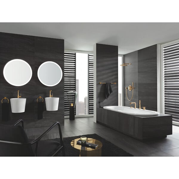 GROHE - Essence Mitigeur monocommande Lavabo  Taille L, Cool Sunrise brossé (32628GN1) - large