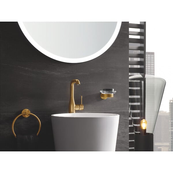 GROHE - Essence Mitigeur monocommande Lavabo  Taille L, Cool Sunrise brossé (32628GN1) - large