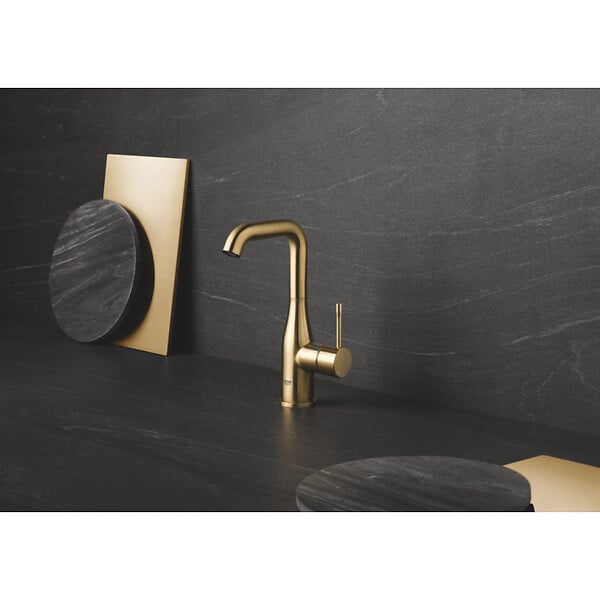 GROHE - Essence Mitigeur monocommande Lavabo  Taille L, Cool Sunrise brossé (32628GN1) - large