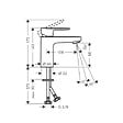 HANSGROHE - Vernis Blend Mitigeur de lavabo ComfortZone 100 avec cartouche céramique, Chrome (71580000) - vignette
