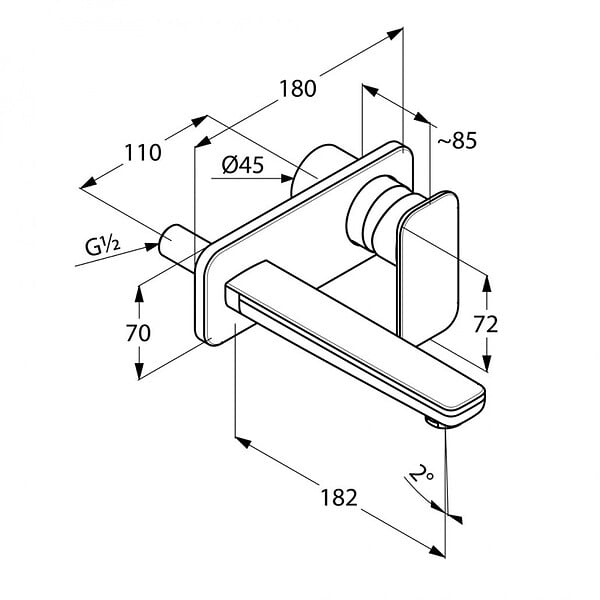 KLUDI - E2 - Mitigeur pour lavabo chromé (492440575) - large