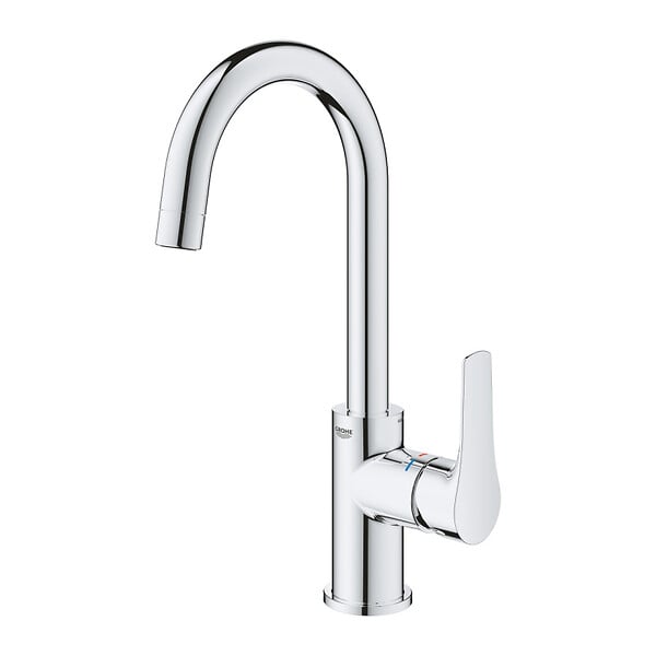 GROHE - EUROSMART Mitigeur monocommande de lavabo Taille L, avec vidage, Chrome (23743003) - large