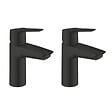 GROHE - Grohe Lot de deux  START Mitigeur lavabo taille S, noir mat (235512432-GroheBlackDuo) - vignette