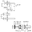 GROHE - Grohe Essence Set Mitigeur monocommande 2 trous, mural, Taille M + Corps d'encastrement, supersteel (29192DC1-SET) - vignette