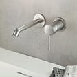 GROHE - Grohe ESSENCE NEW - Façade de Mitigeur monocommande 2 trous lavabo Taille M SuperSteel (19408DC1) - vignette
