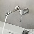 GROHE - Grohe ESSENCE NEW - Façade de Mitigeur monocommande 2 trous lavabo Taille M SuperSteel (19408DC1) - vignette