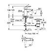 GROHE - Lot de 2 mitigeurs monocommande de lavabo, Avec vidage, Taille S, Chrome (31137002-DUO) - vignette