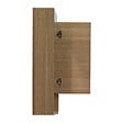 NATUREL - Naturel Lucca Armoire de toilette assemblée 60x75 cm, stratifié, 4 étagères, miroir, couleur chêne (LUCCA60CABD) - vignette