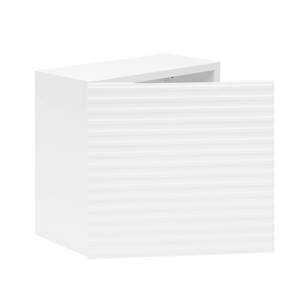 NATUREL - Naturel Meuble de salle de bain bas Naturel Savona 40,2x39,6x21,7 cm blanc brillant (SAVONAH40BI) - large