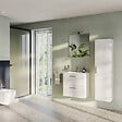 VITRA - Vitra  Mia armoire 145x35x35 cm pour salle de bain, porte softclose, blanc brillant (MIAV35B) - vignette