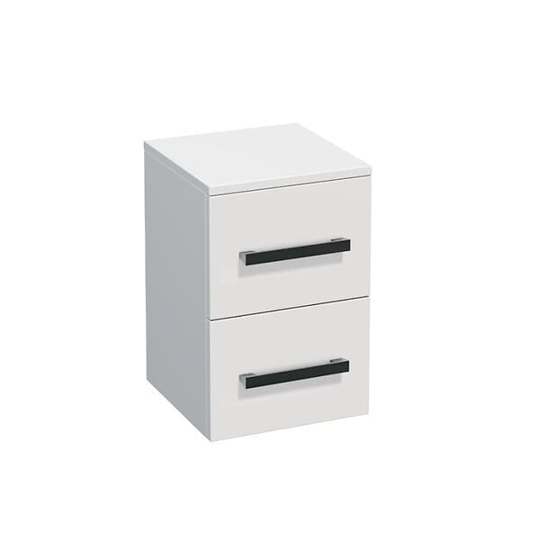 NATUREL - Naturel Meuble de salle de bain Cube Way 32,5x33 cm blanc brillant (CUBE2N32BL) - large