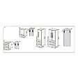 NATUREL - Naturel Meuble de salle de bain Cube Way 32,5x33 cm blanc brillant (CUBE2N32BL) - vignette