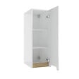 NATUREL - Naturel Meuble de salle de bain Naturel Stilla 30x90x45 cm blanc (STILLAC03001) - vignette